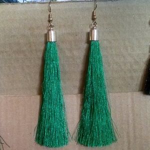 Beautiful long tassel earrings